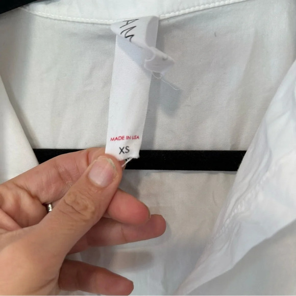 Amadi Cordelia Anthropologie White Crisp Puff Sleeve Tiered Midi Dress XS 1554 - Picture 10 of 13